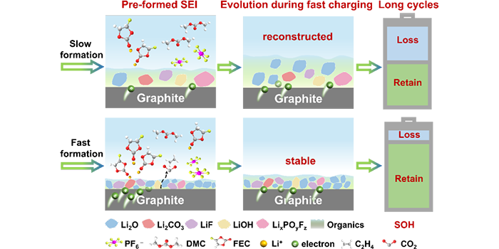 电场调控的负极界面相提高锂电池快充性能
